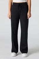 Pantalon habillé doux avec taille coulissante
