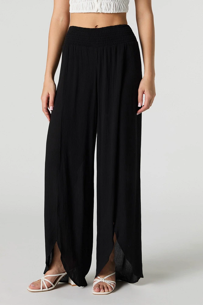 Flowy Slit Wide Leg Pant