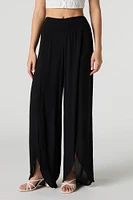 Flowy Slit Wide Leg Pant