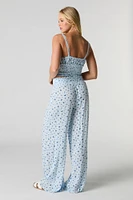 Pull On Flowy Wide Leg Pant