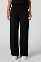 Textured Wide Leg Pant