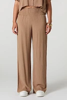 Textured Wide Leg Pant