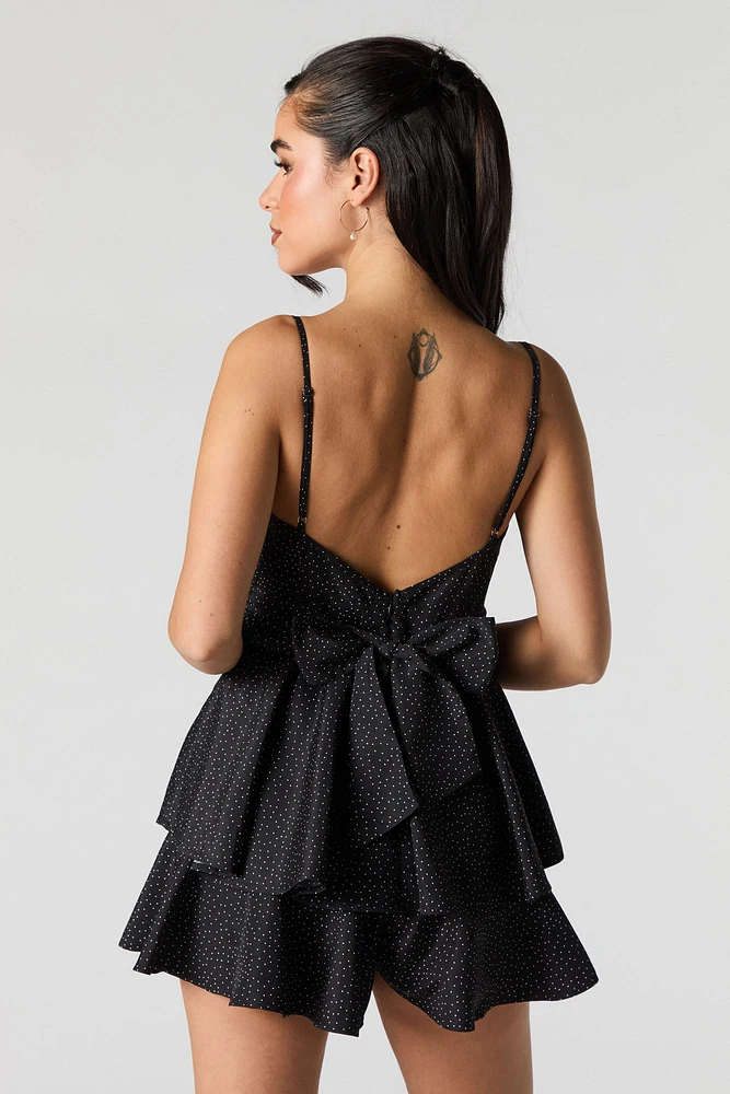 Combi-short volanté à surplis