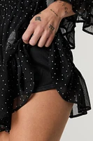 Chiffon Flowy Long Sleeve Mini Romper