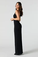 Lace Back Wide Leg Jumpsuit