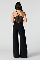 Lace Back Wide Leg Jumpsuit