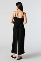 Scoop Neck Wide Leg Jumpsuit