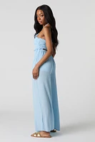 Halter Neck Wide Leg Jumpsuit