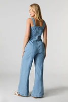 Denim Wide Leg Jumpsuit