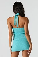 Ribbed Knit Mini Skort