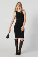 Contour Crewneck Sleeveless Midi Dress