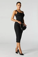 Contour Square Neck Bodycon Midi Dress