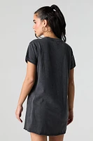 Graphic Mini T-Shirt Dress