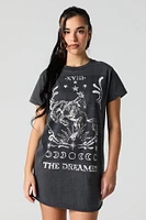 Graphic Mini T-Shirt Dress