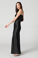 Satin Tube Maxi Dress