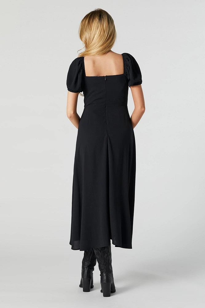 Milkmaid Midi Dress