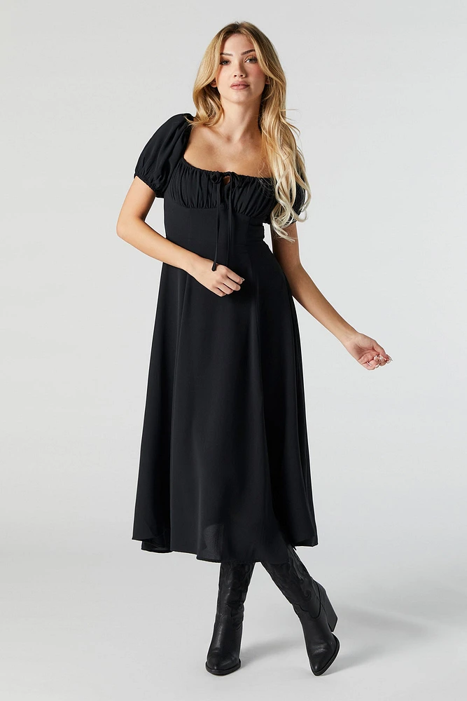 Milkmaid Midi Dress