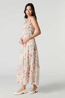 Chiffon Smocked Tiered Maxi Dress