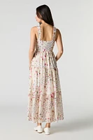 Chiffon Smocked Tiered Maxi Dress