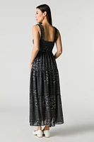 Chiffon Smocked Tiered Maxi Dress