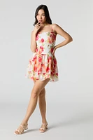 Smocked Ruffle Tiered Mini Dress