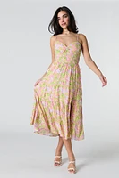 Sweetheart Tie Back Midi Dress