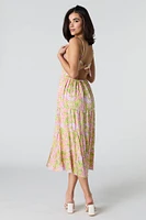 Sweetheart Tie Back Midi Dress