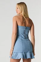 Minirobe tube en denim
