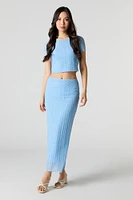 Floral Lace Maxi Skirt