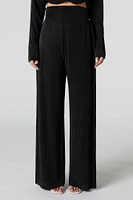 Accordion Pleated Wide Leg Pant