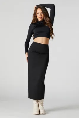 Contour Fitted Maxi Skirt