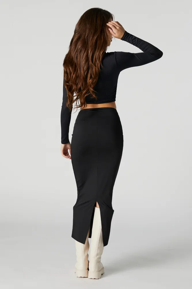 Contour Fitted Maxi Skirt