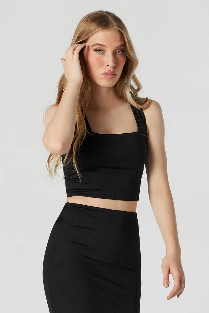 Contour Square Neck Cropped Tank