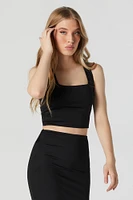 Contour Square Neck Cropped Tank