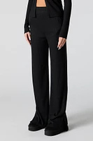 Ribbed Knit Wide Leg Pant