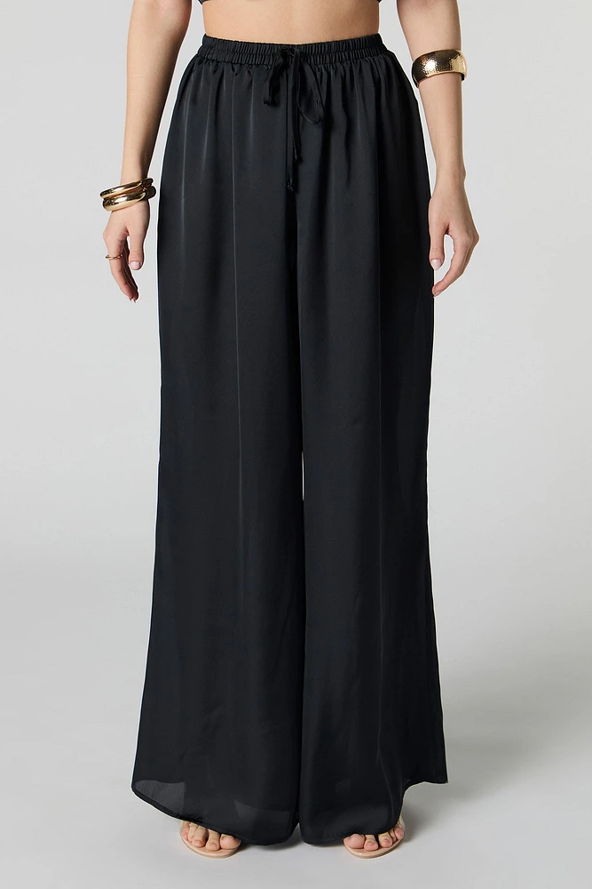 Satin Wide Leg Pant