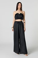 Satin Wide Leg Pant