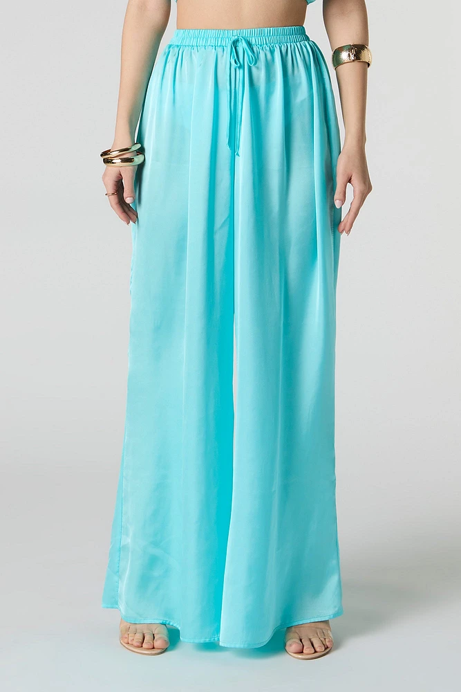 Satin Wide Leg Pant