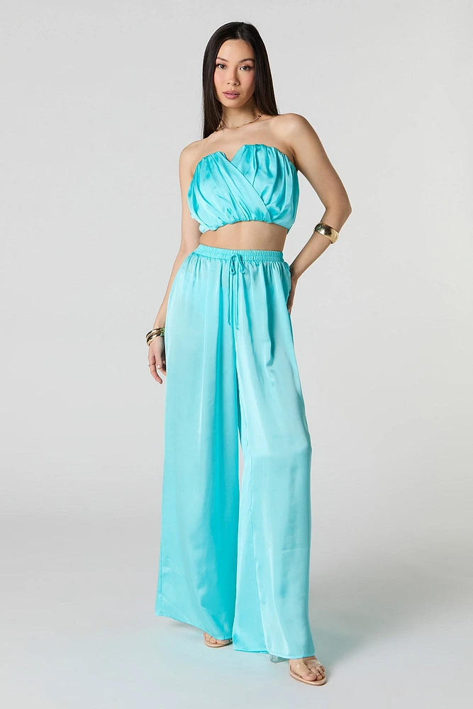 Satin Wide Leg Pant