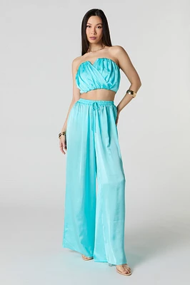 Satin Wide Leg Pant