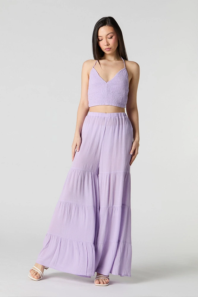 Pantalon à jambe large