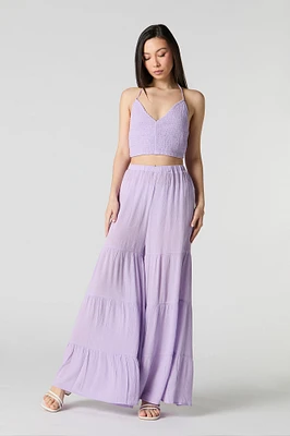 Pantalon à jambe large