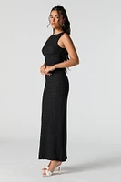Jupe maxi texturée