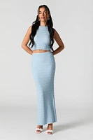 Textured Maxi Skirt
