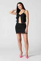 Mesh Lace Trim Flyaway Cami