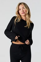 Ribbed Knit Cropped Sweater