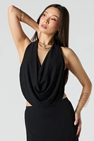 Cowl Halter Neck Tank