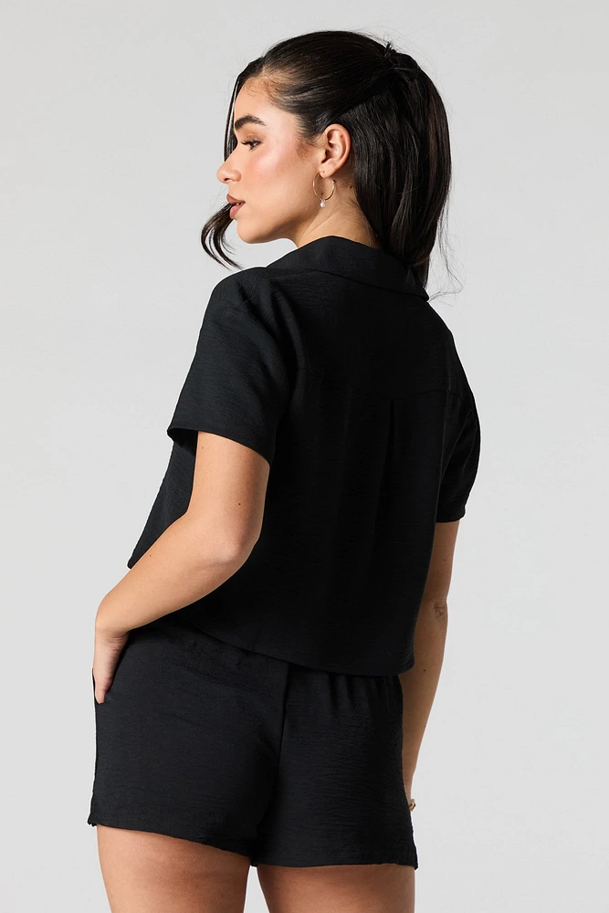 Mid Rise Drawstring Short