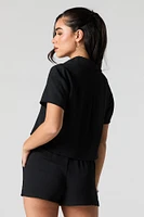 Mid Rise Drawstring Short