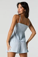 Textured Striped Short